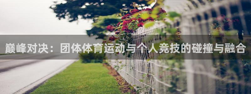 bbin视讯游戏官网：巅峰对决：团体体育运动与个人竞技的碰撞与融合